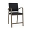 Lesro Newport Hip Chair Metal Frame, Bronze, MD Black Upholstery NP1161 - alternate 1